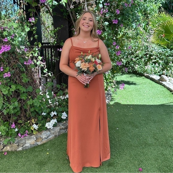 Birdy Grey Maxi Dress, Terracotta Color, Size Medium. NWT - Picture 6 of 6